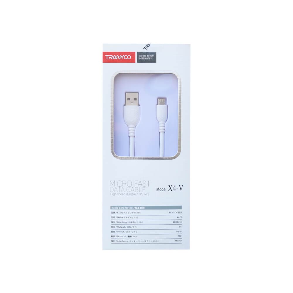 کابل اندرویدی TRANYOO مدل X4-V — تصویر ۲
