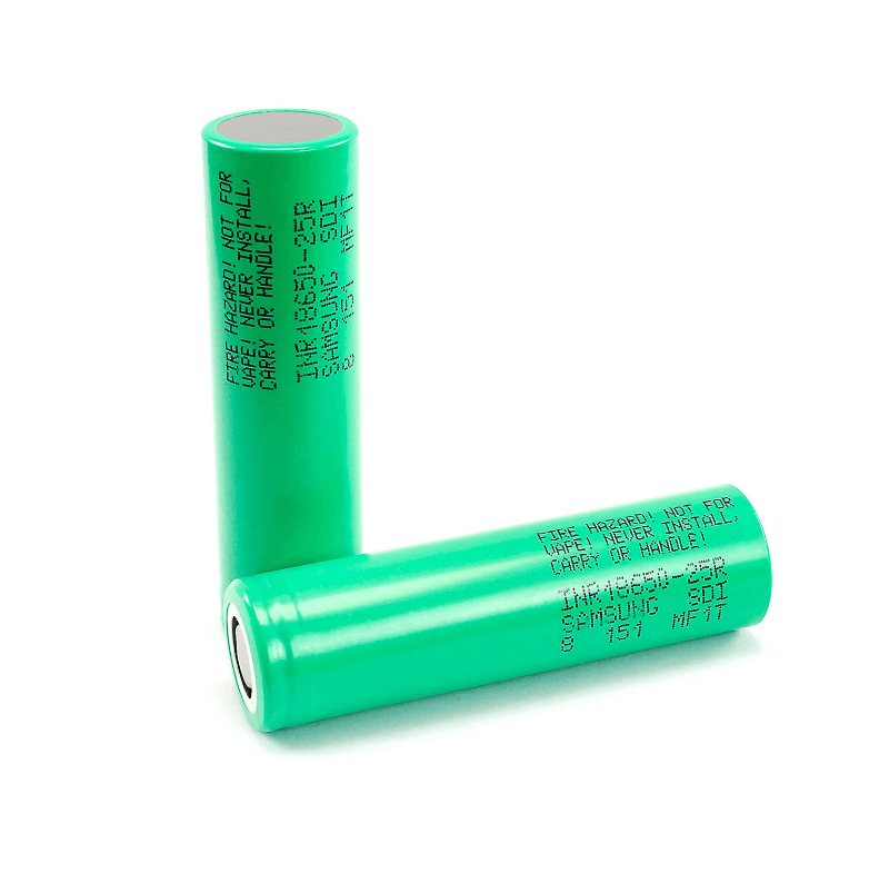 باتری لیتیوم 18650 شارژی 3.7 ولت 2500 میلی آمپر سامسونگ Samsung INR18650-25R — تصویر ۲