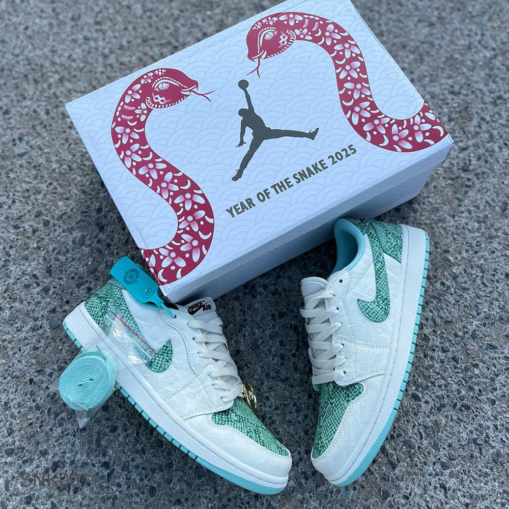 کفش نایک جردن 1 دراگون پوست ماری – Nike Air Jordan 1 High Dragon Snakeskin — تصویر ۲