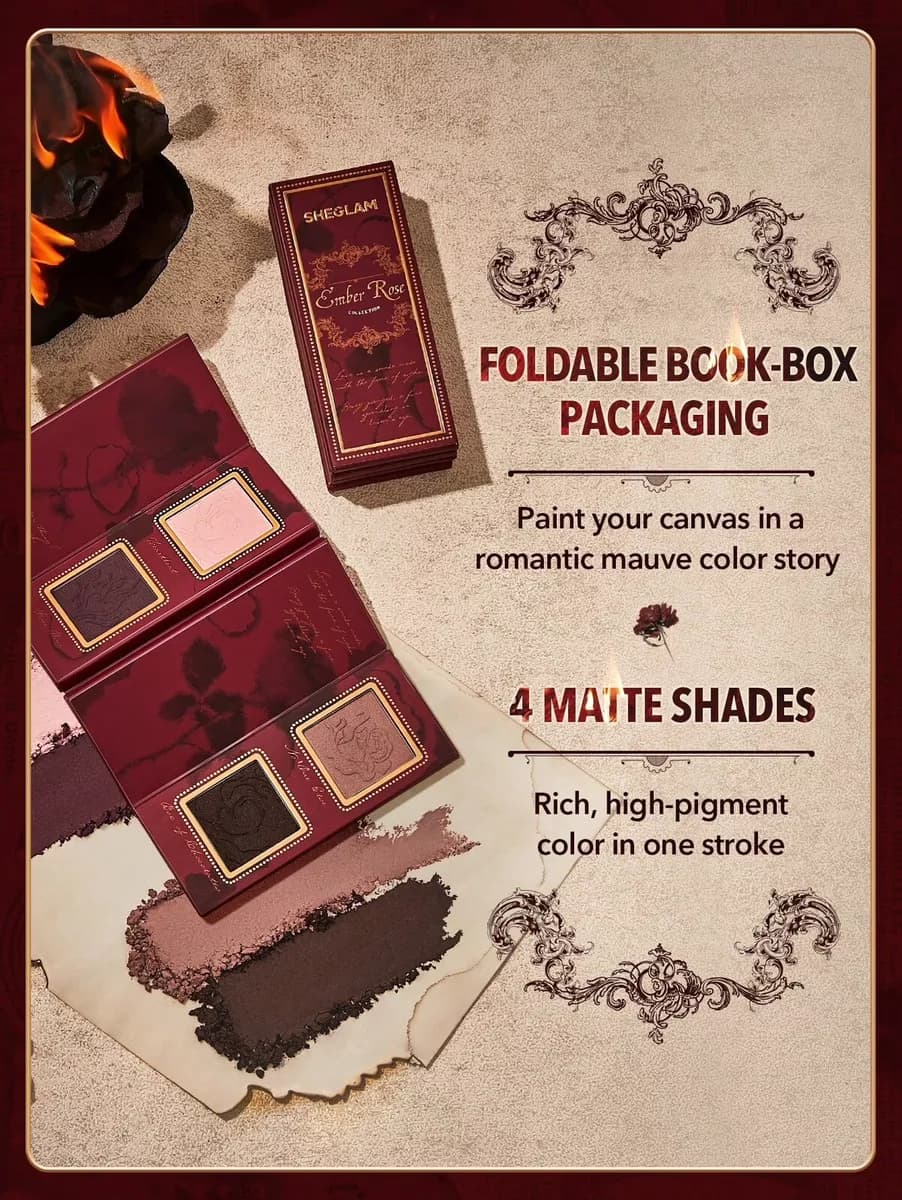 پک کامل آرایشی امبر زر (ست- کالکشن) شیگلم مدل:Ember Rose Collection — تصویر ۲