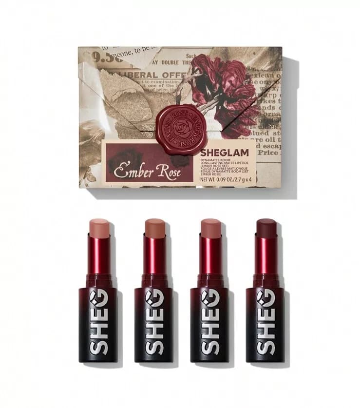 پک کامل آرایشی امبر زر (ست- کالکشن) شیگلم مدل:Ember Rose Collection — تصویر ۷