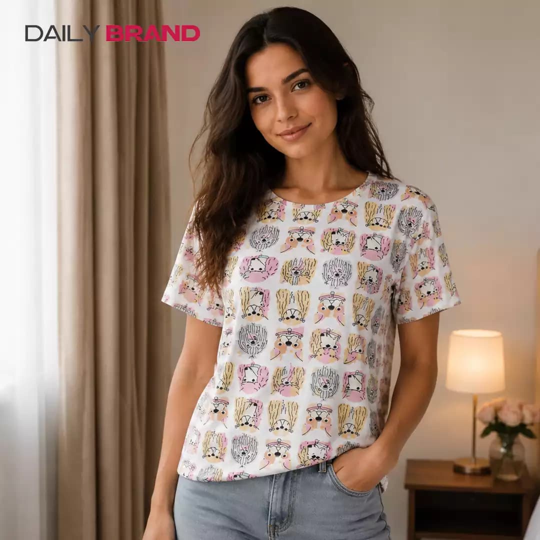تیشرت فری سایز اچ اند ام H&M — تصویر ۷