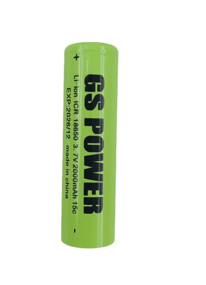 باتری 18650 15C لیتیوم آیون 3.7 ولت 2000 میلی آمپر GS Power