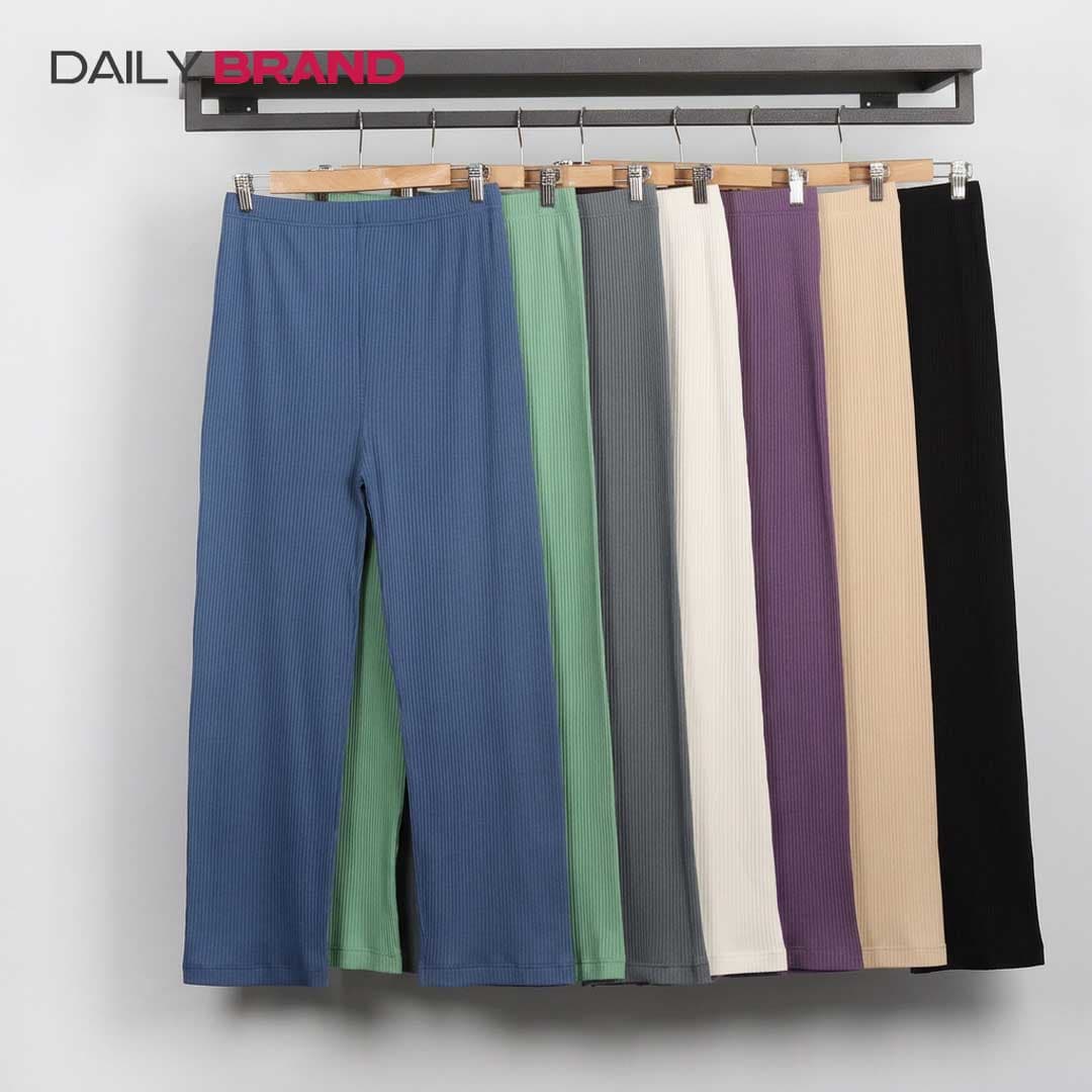 شلوار نخی راسته زنانه کرکره‌ای فانریپ پنبه | DailyBrand