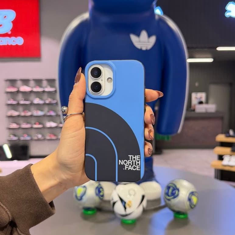 قاب موبایل North Face Blue برای گوشی های آیفون