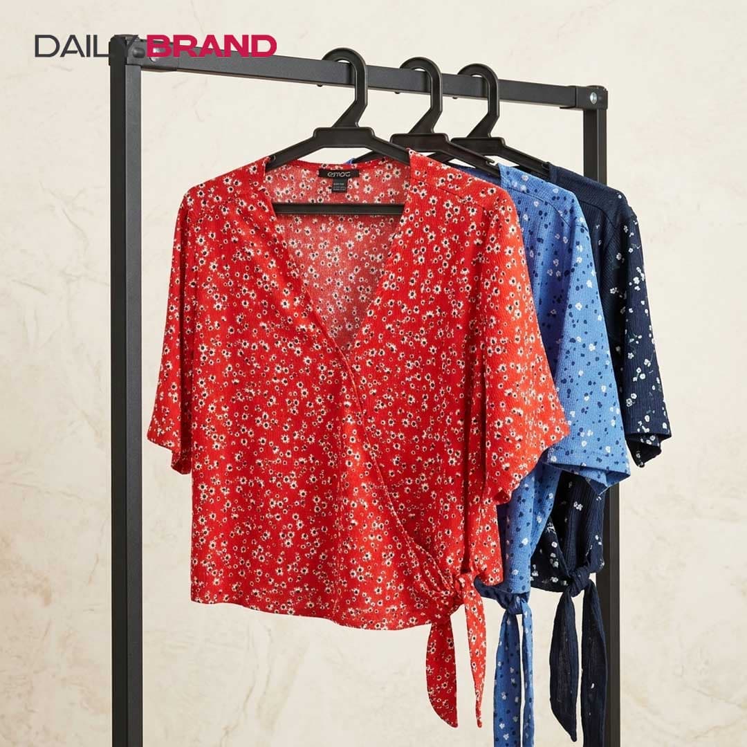 شومیز نخی چپ و راستی زنانه اسمارا | شومیز تابستانی DailyBrand