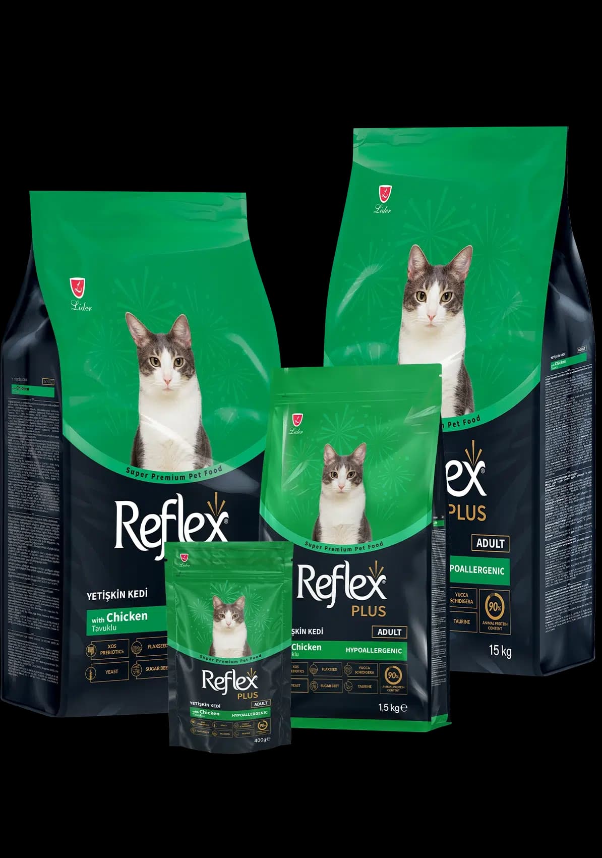غذای خشک گربه بالغ رفلکس پلاس با طعم مرغ (Reflex Plus Adult Chicken) – وزن ۱.۵ کیلوگرم