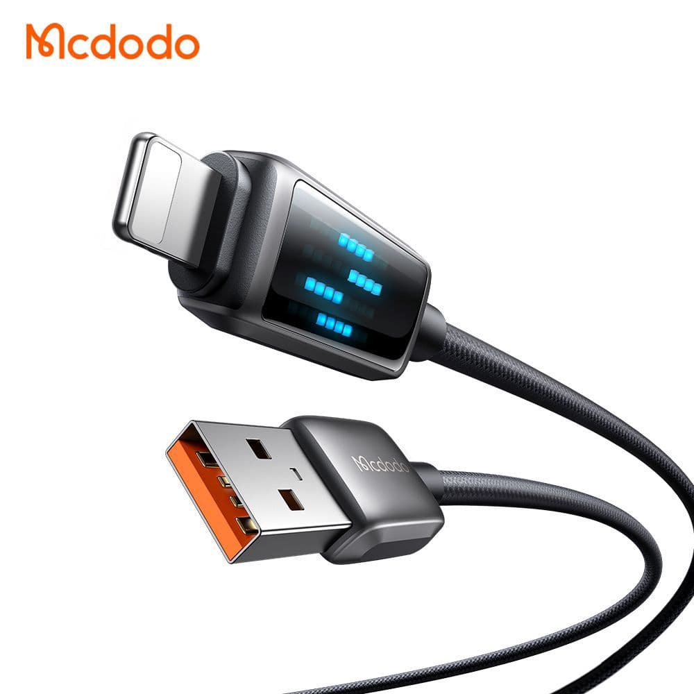 کابل شارژ سریع لایتنینگ 3 آمپر مک دودو مدل MCDODO CA-5250 نمایشگر دیجیتال 1.2متر — تصویر ۵