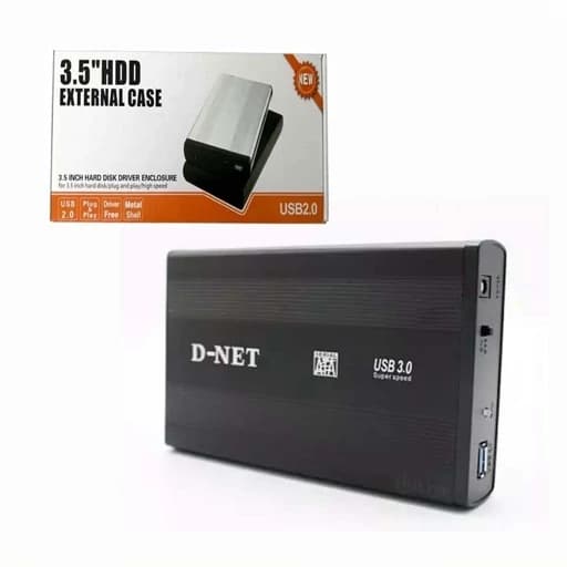 باکس هارد اکسترنال 3.5 اینچی USB3 به همراه آداپتور برند دی نت — تصویر ۲