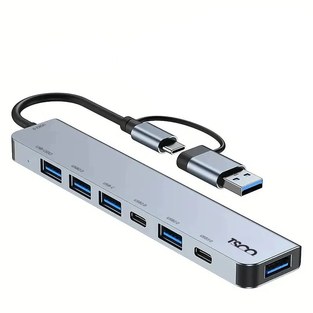 هاب USB هفت پورت تایپ سی تسکو مدل TSCO THU 1148 — تصویر ۴