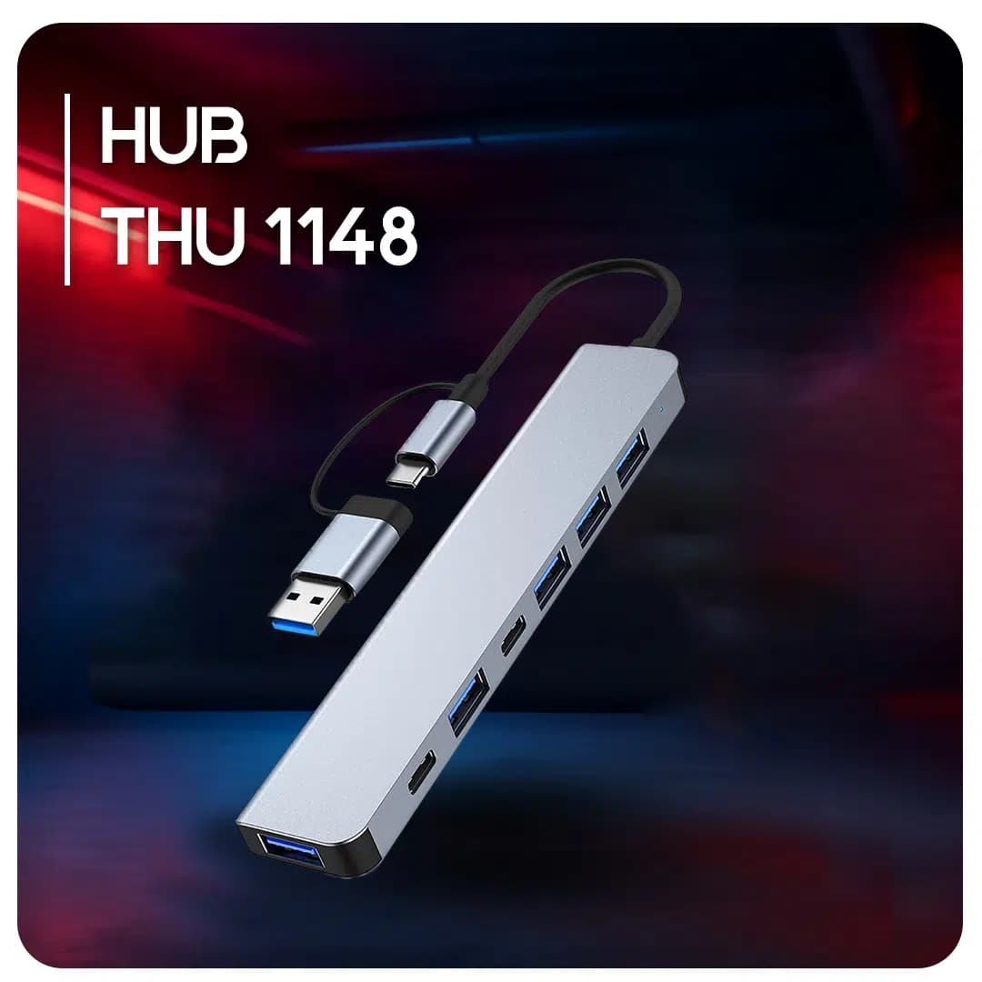 هاب USB هفت پورت تایپ سی تسکو مدل TSCO THU 1148 — تصویر ۶