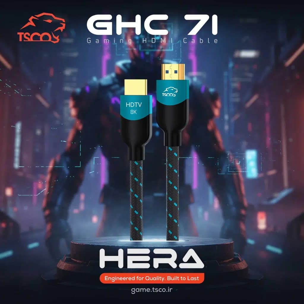 کابل HDMI گیمینگ ورژن 2.1 تسکو مدل GHC 71 — تصویر ۵