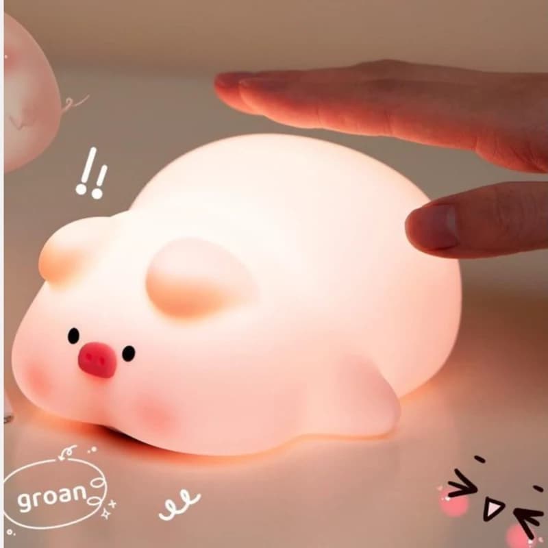 چراغ خواب سیلیکونی طرح خوک وارداتی