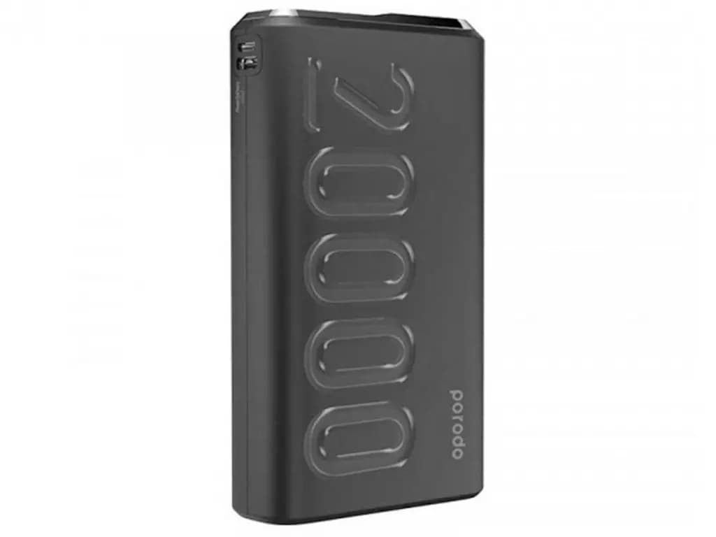 پاوربانک شارژ سریع پورودو Porodo PD Power Bank 20000mAh 20W PD-2093-BK