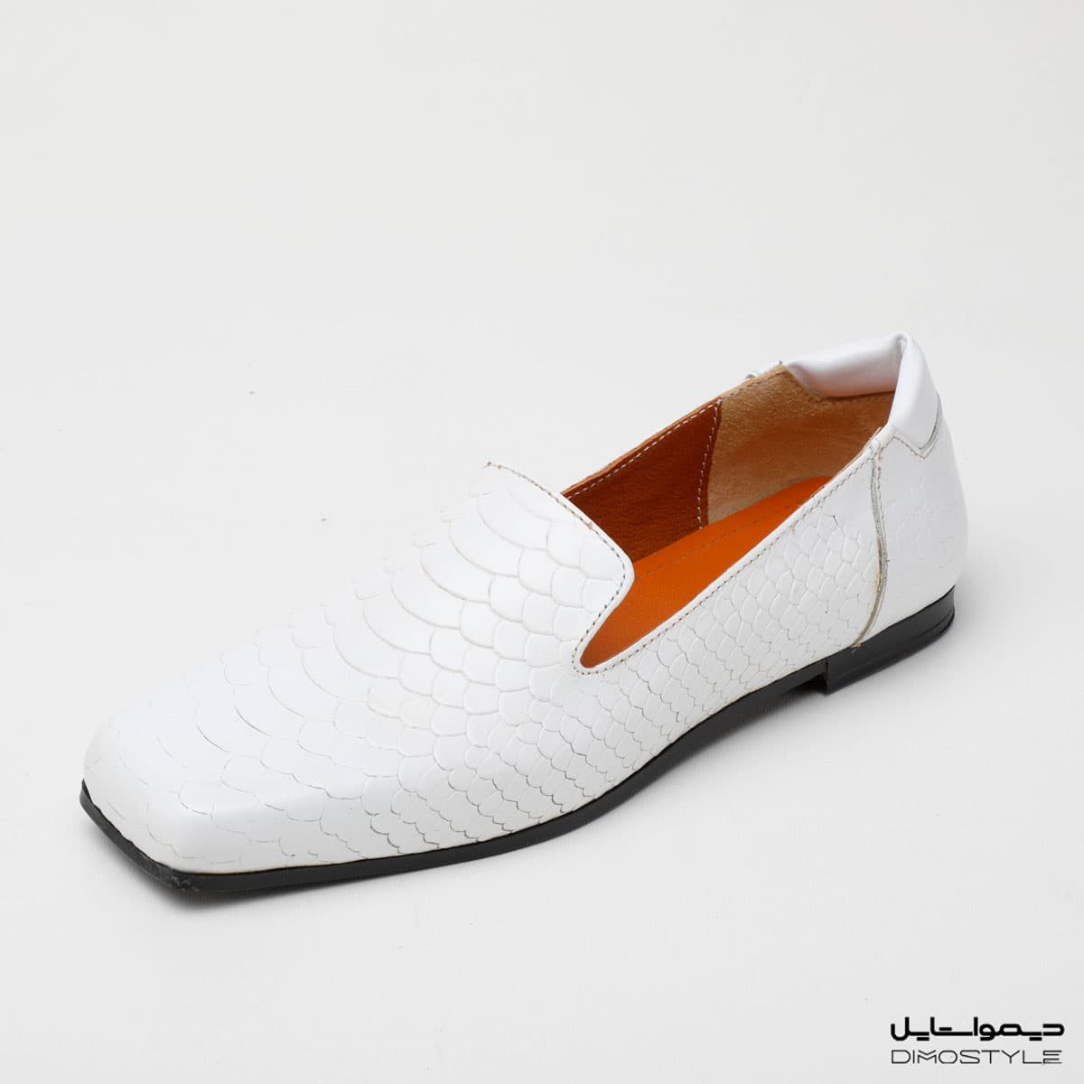 کفش تخت دخترانه چرم code 308.۳ سفید — تصویر ۷