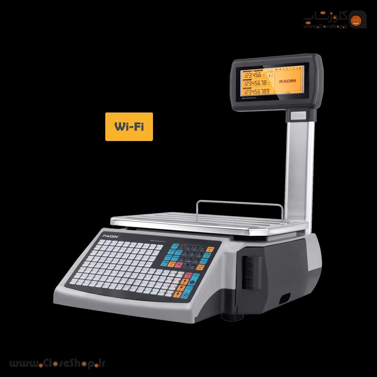 ترازوی لیبل‌پرینتر علمکدار رادین MK II مدل Wi-Fi — تصویر ۳