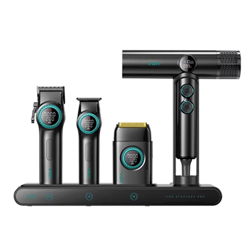 ست ماشین اصلاح ۴ در ۱ حرفه‌ای وی جی آر – VGR-STEBLRES PRO 4in1 — تصویر ۱۰