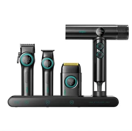 ست ماشین اصلاح ۴ در ۱ حرفه‌ای وی جی آر – VGR-STEBLRES PRO 4in1 — تصویر ۲