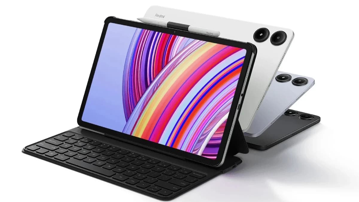 تبلت شیائومی مدل redmi pad pro به همراه کیبورد و قلم هوشمند — تصویر ۵