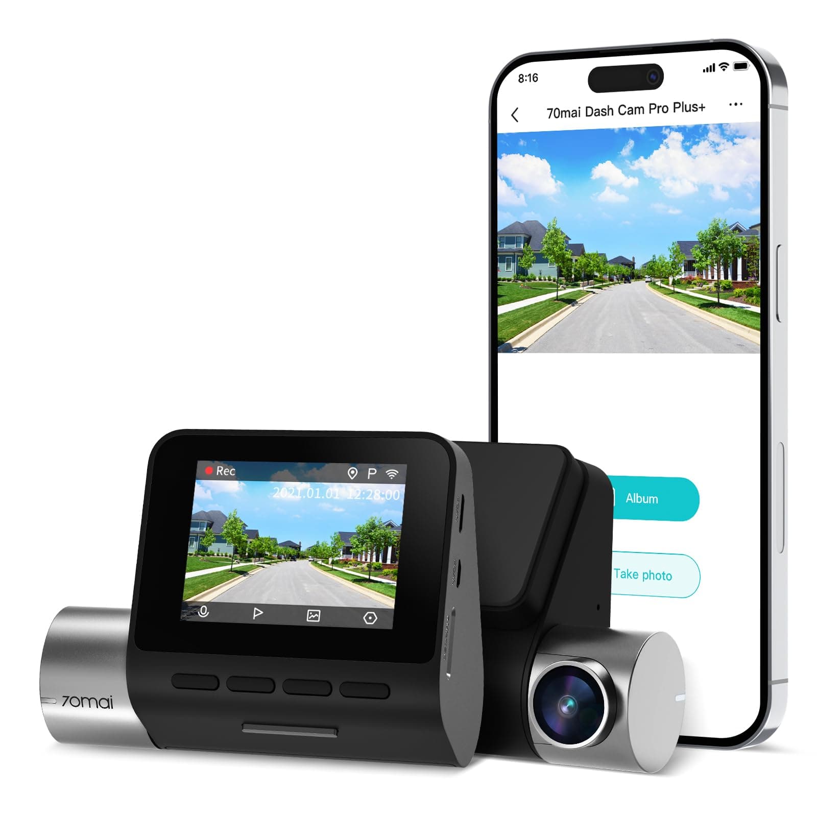 دوربین خودرو شیائومی 70MAI Dash Cam Pro Plus A500S — تصویر ۳