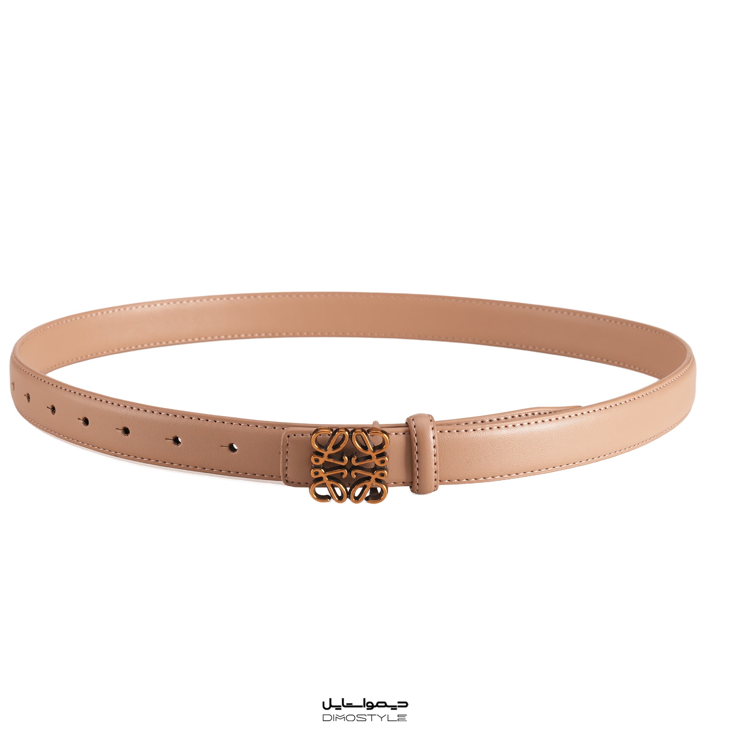 کمربند زنانه Loewe مدل Anagram – کرم — تصویر ۲