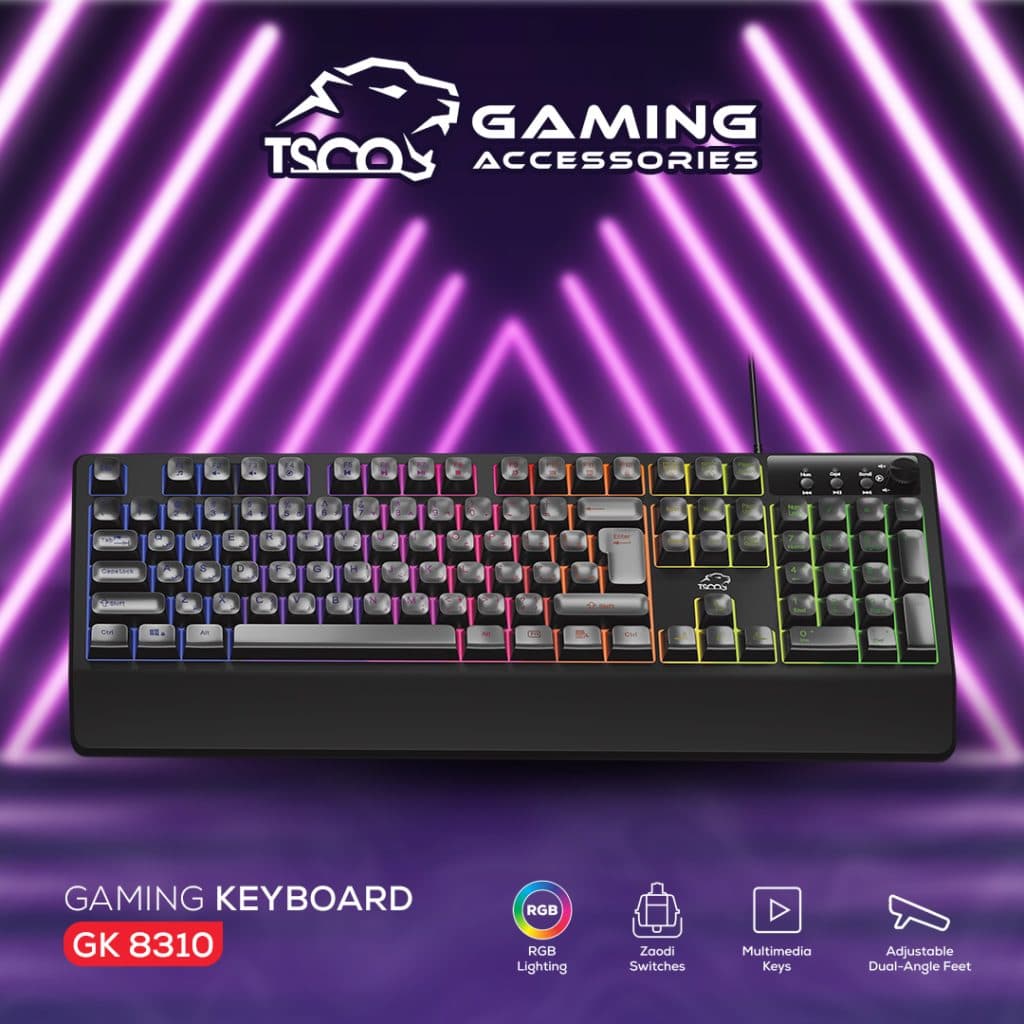 کیبورد گیمینگ با سیم تسکو مدل GK 8310 — تصویر ۳