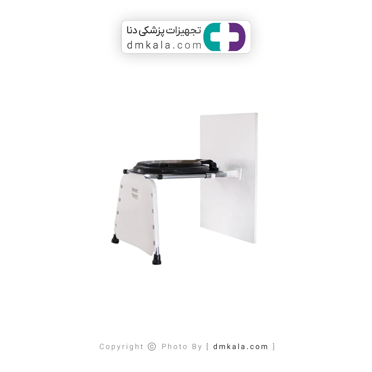 توالت فرنگی دیواری تاشو مدیا بدون قیف — تصویر ۲
