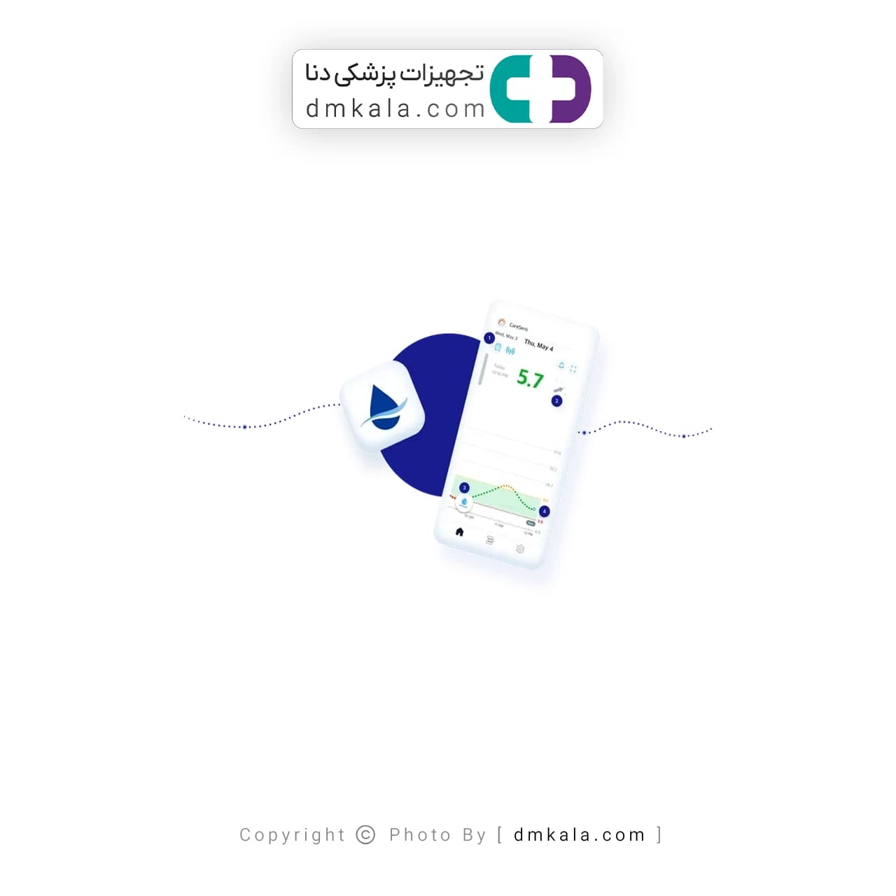 سنسور پایش مداوم قند خون کرسنس ایر — تصویر ۳