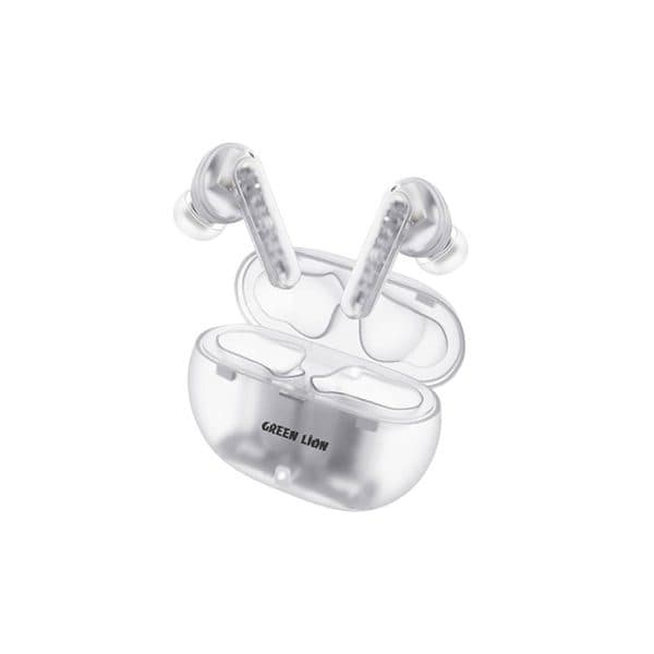 ایرپاد شفاف پرو 2 گرین لاین | Green Lion Transparent Pro 2 Wireless Earbuds