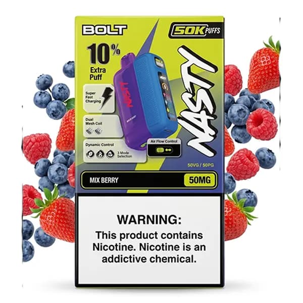 پاد یکبار مصرف 50 هزار پاف میکس بری نستی | Nasty Mix Berry 50K Pod