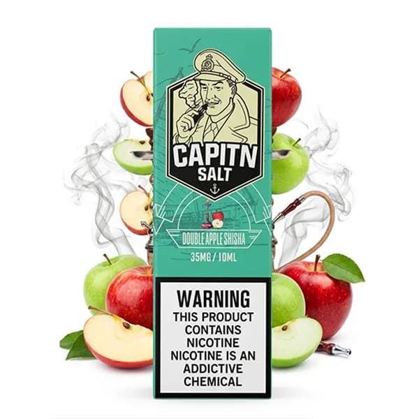 سالت نیکوتین 10 میل دوسیب کاپیتان | CAPITN SALT DOUBLE APPLE 10ML — تصویر ۲