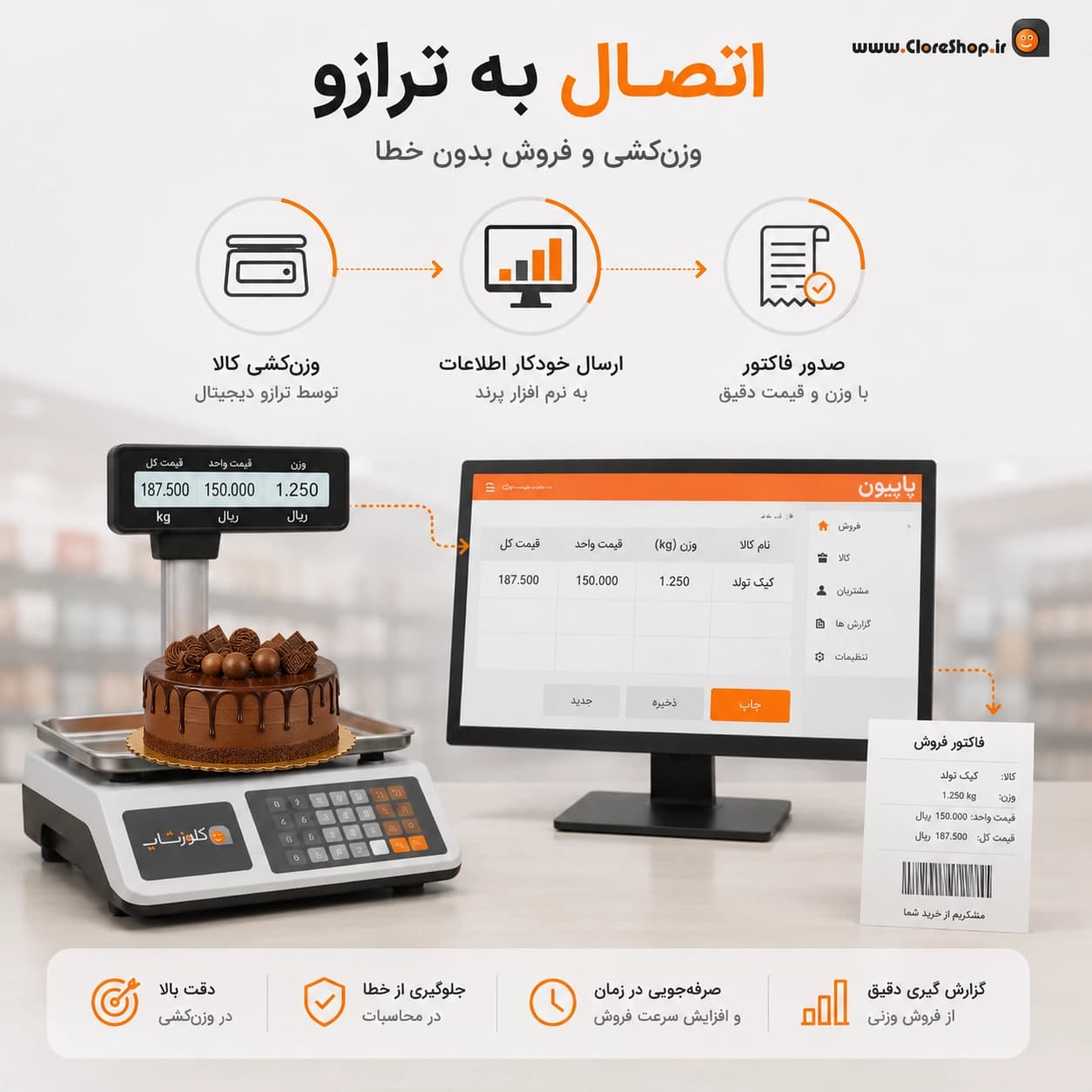 نرم افزار حسابداری قنادی و شیرینی فروشی (پاپیون) | بهترین قیمت + پشتیبانی رایگان — تصویر ۳