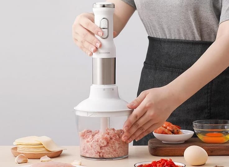 همزن دستی، مخلوط کن و گوشت کوب برقی Qcooker — تصویر ۷
