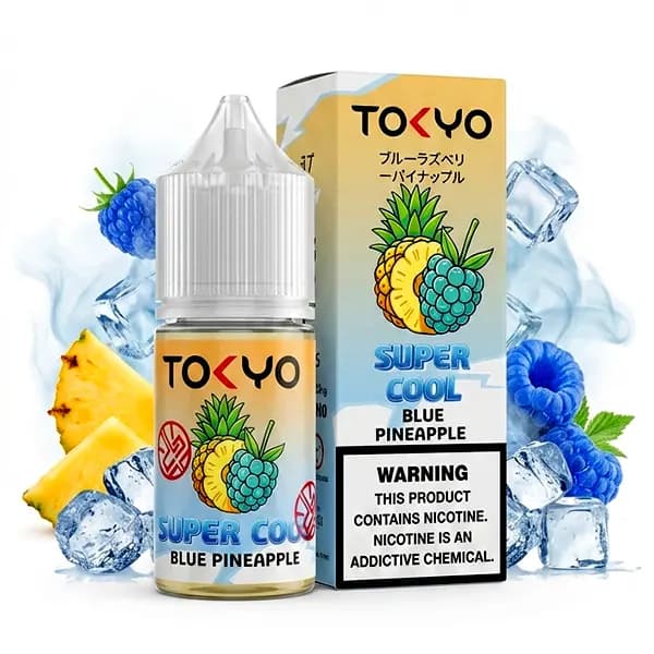 سالت نیکوتین سوپرکول تمشک آبی آناناس توکیو | TOKYO SUPER COOL BLUE PINEAPPLE 30ML