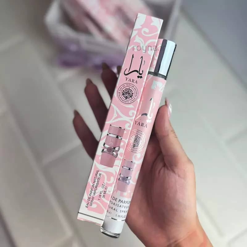 عطر و ادکلن قلمی یارا صورتی حجم ۳۵ میلی لیتر — تصویر ۴