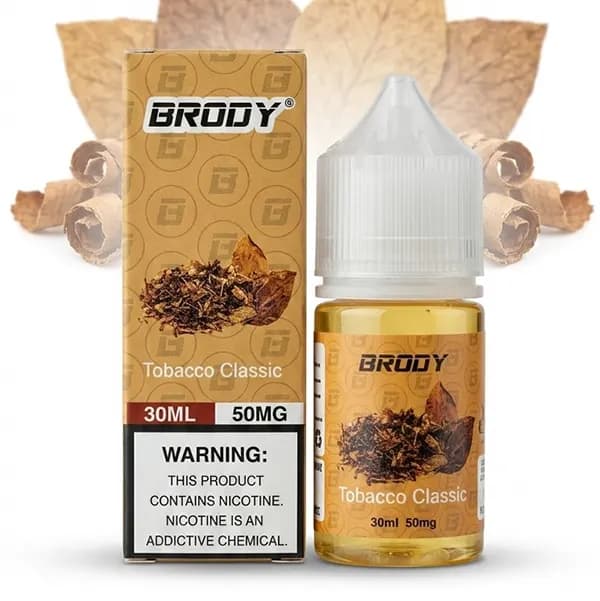 سالت نیکوتین تنباکو کلاسیک برودی | BRODY CLASSIC TOBACCO SALT 30ML
