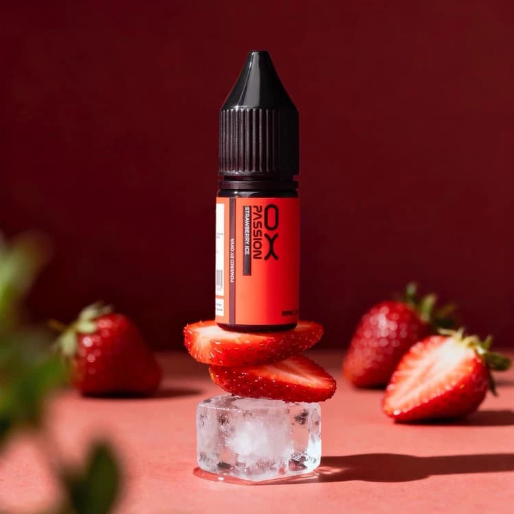 سالت نیکوتین 10 میل توت فرنگی یخ اکسوا | OXVA PASSION STRAWBERRY ICE 10ML — تصویر ۲