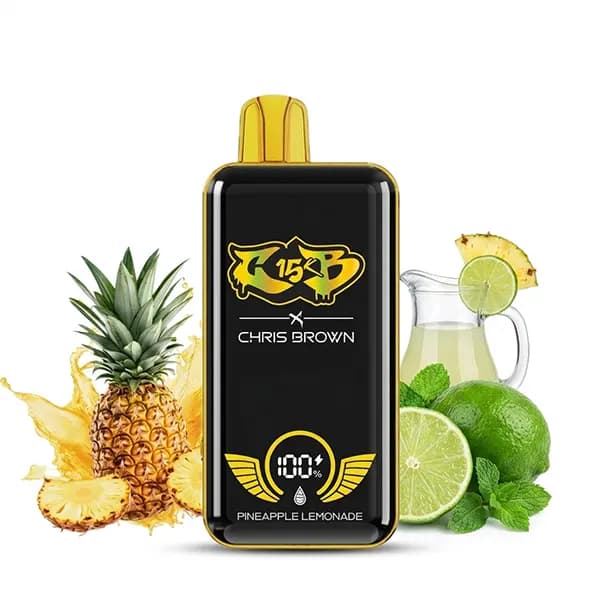 پاد یکبار مصرف آناناس لیموناد 15000 پاف شارژر وایرلس کریس برون | CHRIS BROWN PINEAPPLE LEMONADE