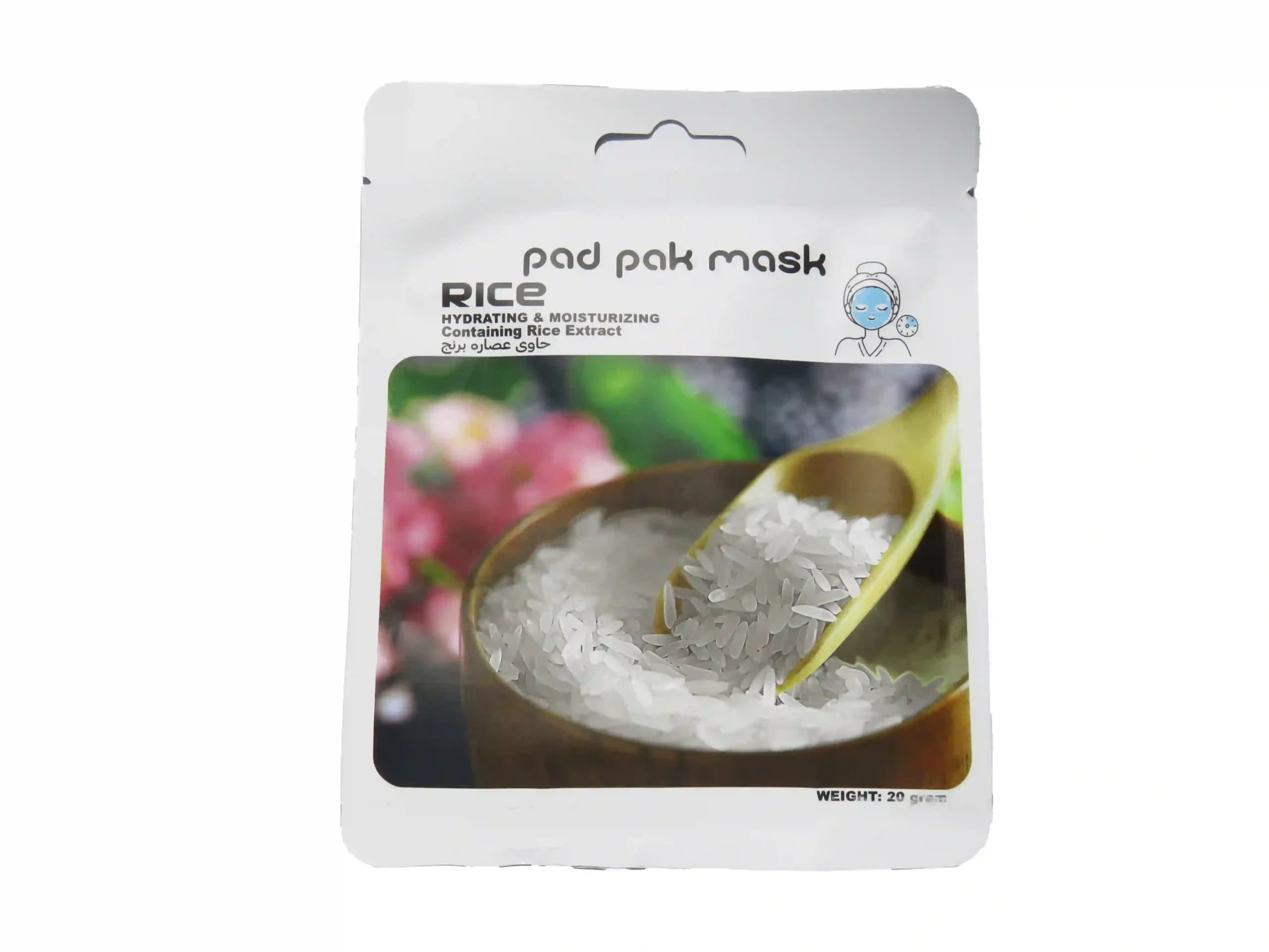 ماسک ورقه ای برنج pad pak