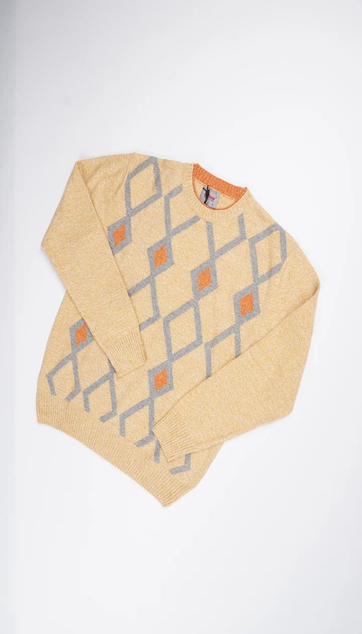 پلیور بافت طرح Argyle کلاسیک کد (12395) | سروال — تصویر ۷
