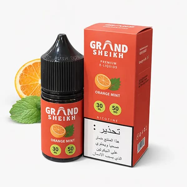 سالت نیکوتین نعنا پرتقال گرند شیخ | GRAND SHEIKH ORANGE MINT 30ML — تصویر ۲