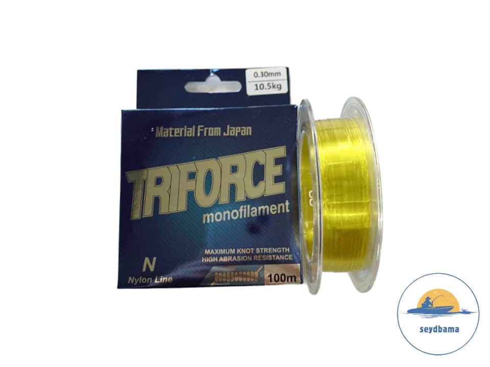نخ ماهیگیری TRIFORCEمونوفیلامنت نایلونی ژاپنی سایز 30 و 35 — تصویر ۴