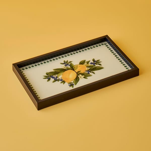 سینی دکوراتیو 22×37 سانتی متر Bella Maison مدل Lemoncello کالکشن لیمو