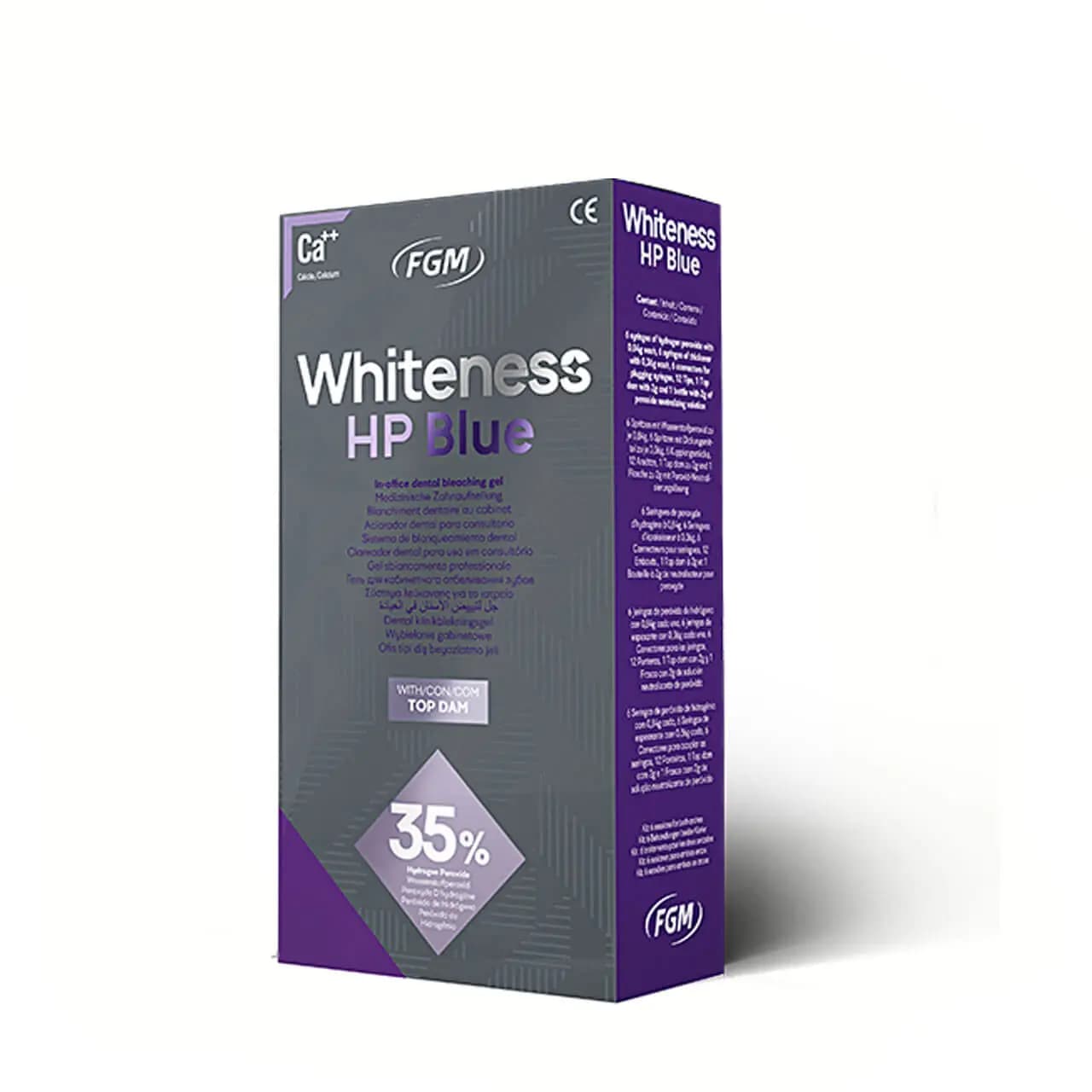 کیت بلیچینگ نوری مطبی سه بیماره اف جی ام – WHITENESS FGM HP BLUE 35%