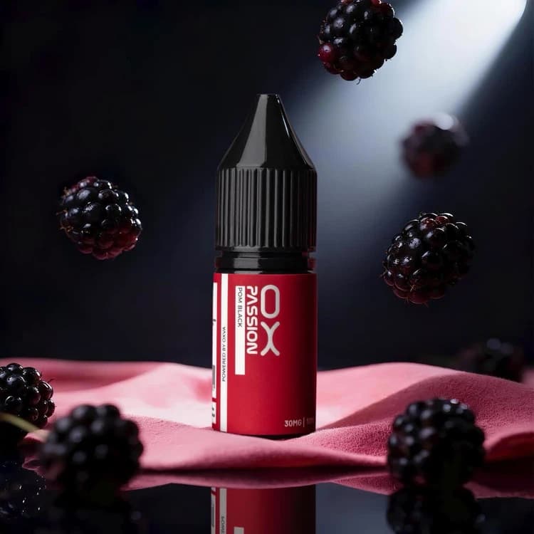 سالت نیکوتین انار شاتوت بلوبری اکسوا | OXVA POM BLACK SALT 30ML — تصویر ۲