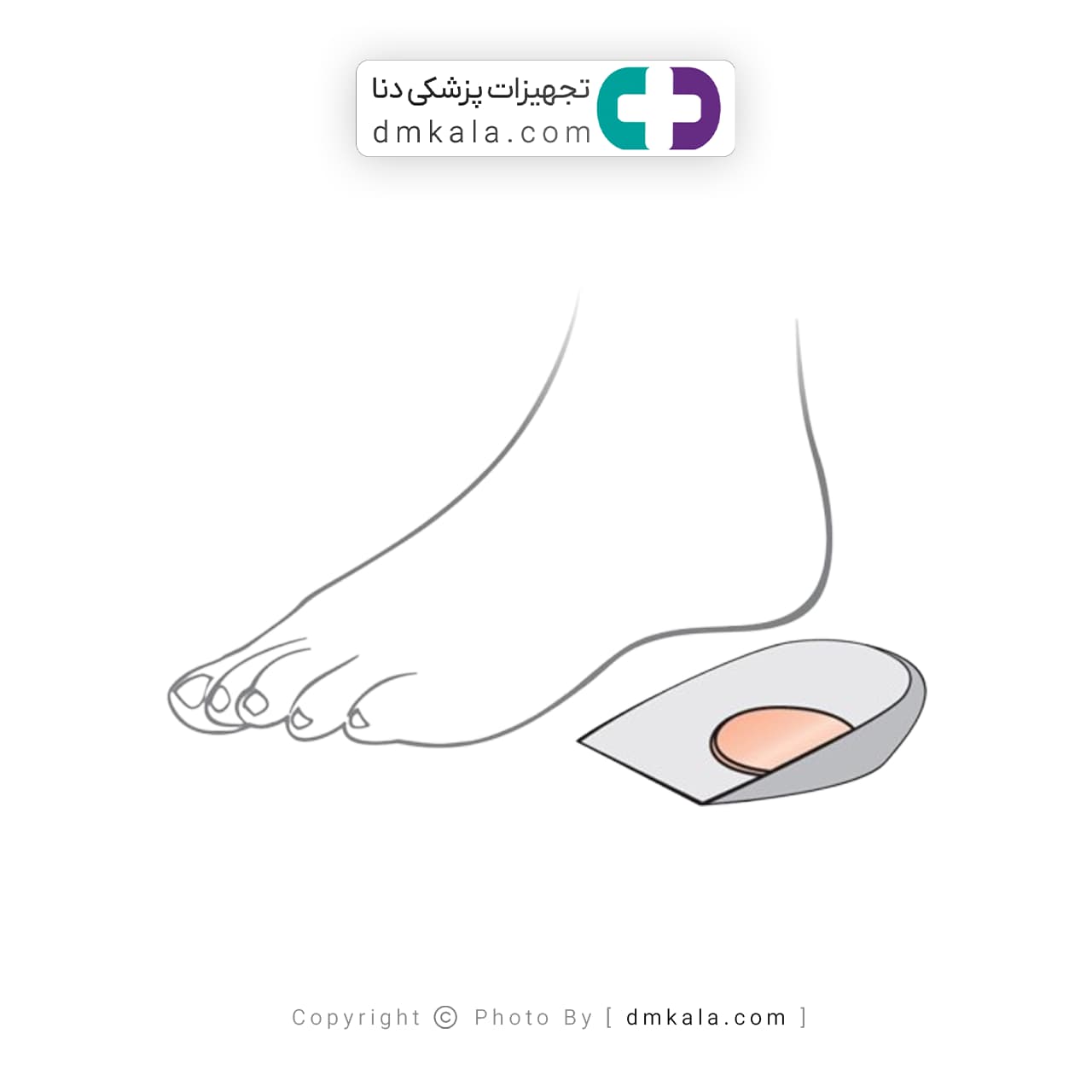 پد خارپاشنه سیلیکونی اتسی TH022 — تصویر ۴