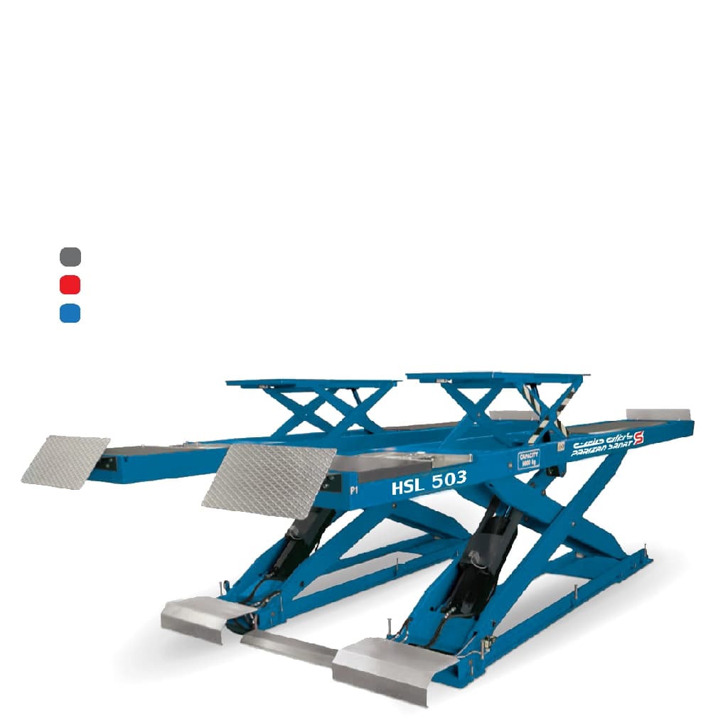 جک قیچی هیدرولیکی 5 تن سری HSL 500 ساخت پاریزان صنعت