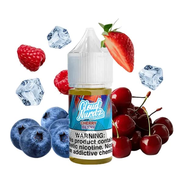 سالت میکس بری آلبالو یخ کلود نوردز | CLOUD NURDZ CHERRY BERRY ICE