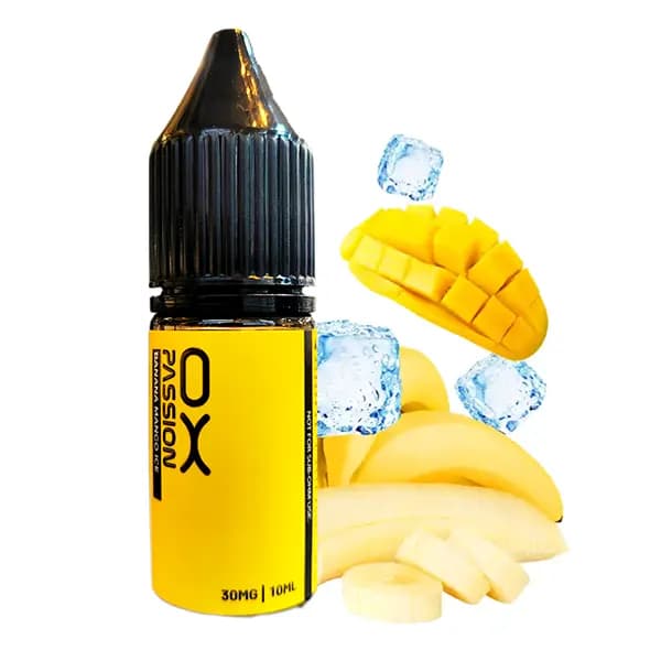 سالت نیکوتین 10 میل موز انبه یخ اکسوا | OXVA Passion Banana Mango Ice SaltNic 10ml