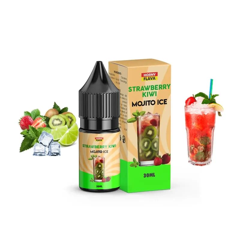 سالت توت فرنگی کیوی موجیتو یخ هورنی فلاوا | HORNY FLAVA Strawberry Kiwi Mojito ice